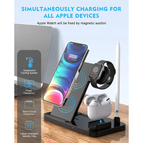 4 in 1 Wireless Charger Charging Station Stand