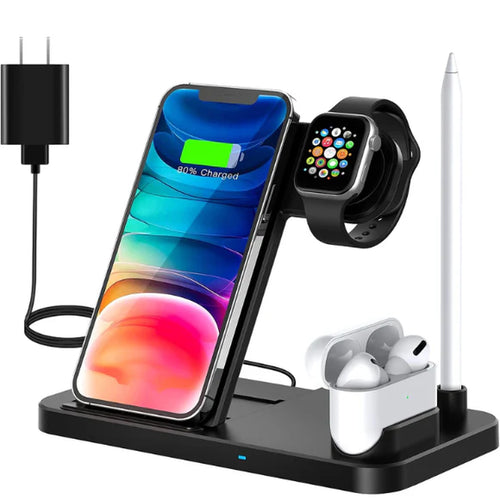 4 in 1 Wireless Charger Charging Station Stand